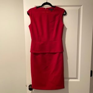 Brooks brothers midi peplum dress